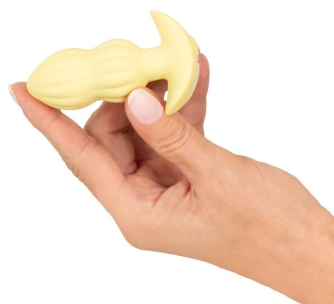 Cuties Wibrująca Zatyczka Anatomiczna Żołta 7 Trybow Silikon 8cm