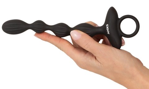 ANOS Flexible Beads model wibrujący silikonowy 21,1 cm czarny