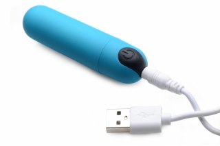 Bang! Bullet Vibrator Blue - Model z pilotem, wodoodporny, kompaktowy