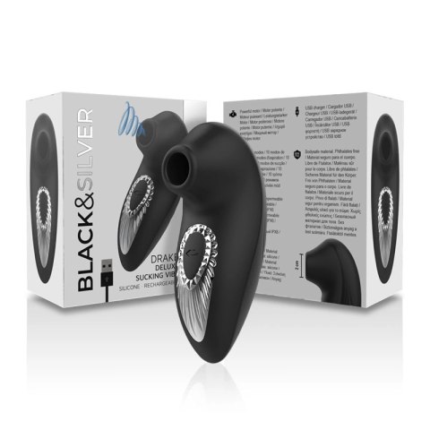 Black&Silver Drake Deluxe System 10 Trybow Silikonowy Czarny