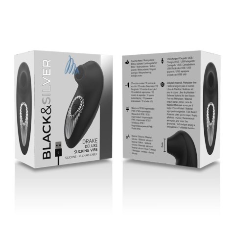 Black&Silver Drake Deluxe System 10 Trybow Silikonowy Czarny