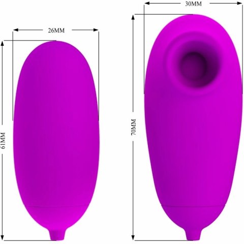 Pretty Love PulseWave Violet - Model z 12 trybami wibracji i fal ssących