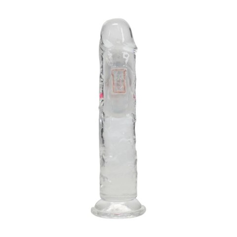 RealRock LED Wibrujący Model Prosty 18 cm Transparentny