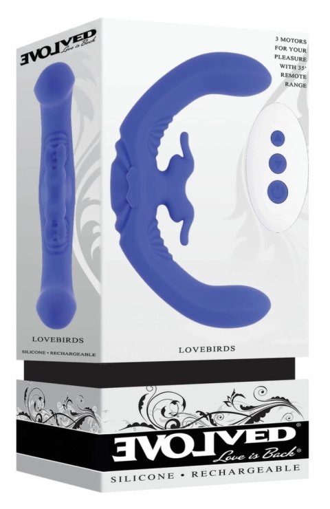 Evolved Lovebirds Intymny Wibrator Dwustronny Silikonowy USB 10 Trybow