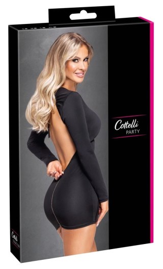 Cottelli PARTY Sukienka Mini Czarna z Odsłoniętymi Plecami, Rozmiar M