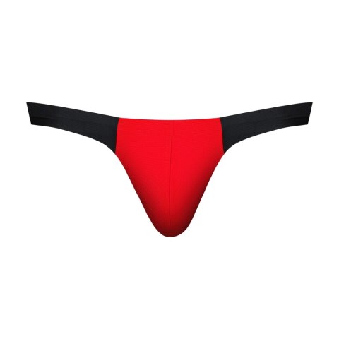 Male Power Bong Thong L/XL czerwono-czarny mikro siateczka