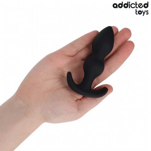 Addicted Toys Plug S 10,3 cm silikonowy model kulisty czarny