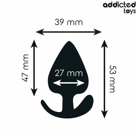 Addicted Toys Plug silikonowy S 5,3 cm ergonomiczny anatomiczny