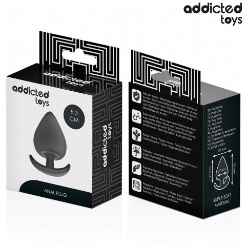 Addicted Toys Plug silikonowy S 5,3 cm ergonomiczny anatomiczny
