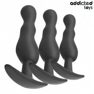 Addicted Toys Zestaw 3 anatomicznych zatyczek silikonowych Model 1