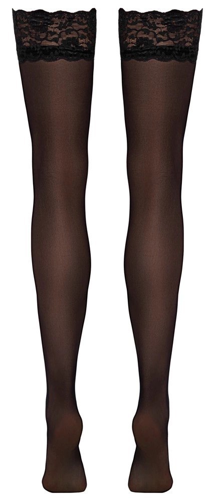 Cottelli Legwear Pończochy Czarny Model z Koronką 20 DEN L