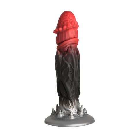 XR Brands Count Cockula silikonowy model intymny czerwono-czarny 23 cm