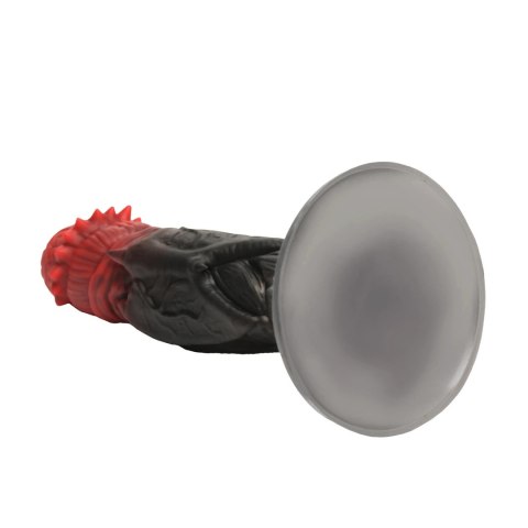 XR Brands Count Cockula silikonowy model intymny czerwono-czarny 23 cm