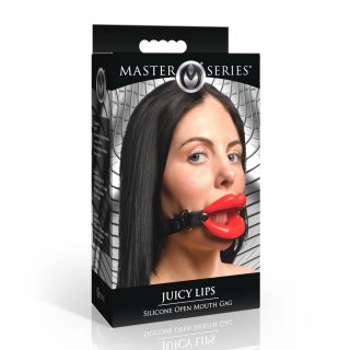 XR Brands Labios Jugosos silikonowy pasujący ustnik czerwony