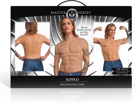 Ripped Silikonowy Tors Męski Koszulka Modelująca Mały Rozmiar