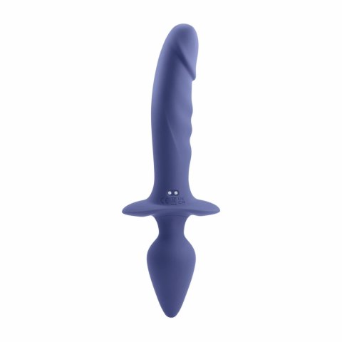 Gender X Dual Defender silikonowy wibrator dwustronny 26 cm z pilotem