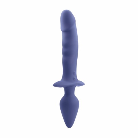Gender X Dual Defender silikonowy wibrator dwustronny 26 cm z pilotem