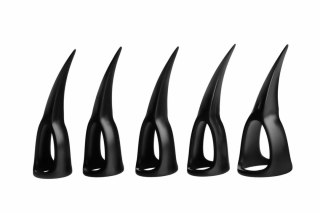 XR Brands Zestaw 10 Pierścieni Sensorycznych Claws Czarny - 5 Rozmiarow