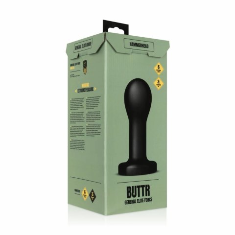 BUTTR Hammerhead model intymny rozmiar XXL 20,5 cm czarny