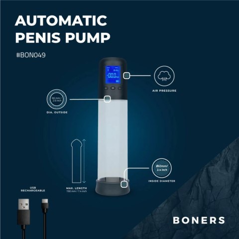Boners System Power+ Inteligentna Pompa Prożniowa z Wyświetlaczem LCD