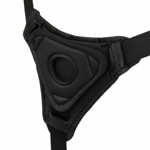 EasyToys Strap-On Model Curved z Regulowaną Uprzężą, Silikon, Czarny