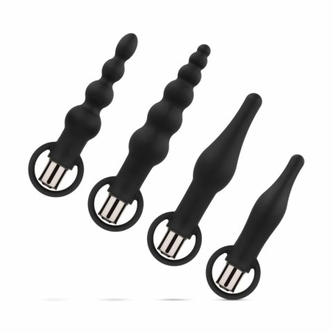 EasyToys Zestaw 4 Wkładek Anatomicznych z Wibratorem USB Czarny