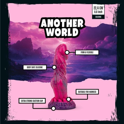 Mythical Mates Another World rożowo-fioletowy model z przyssawką