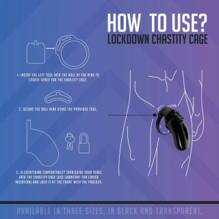 Shots Lockdown Transparent System Kontroli Medium 5 Rozmiarow