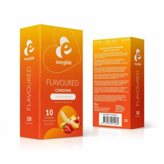 EasyGlide Prezerwatywy Owocowe 10 szt. Anatomiczny Kształt Smakowe