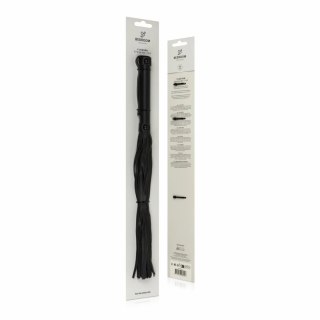 EasyToys Flogger czarny - model z ekoskory, uchwyt z pętlą