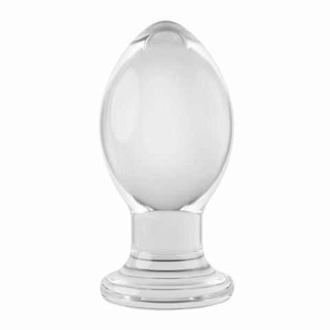Evolved Crystal Ball Plug - korek anatomiczny z przyssawką, transparentny