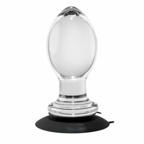 Evolved Crystal Ball Plug - korek anatomiczny z przyssawką, transparentny