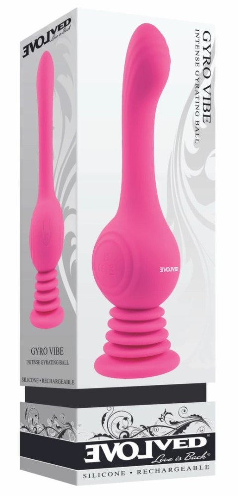 Evolved Gyro Vibe model z przyssawką rożowy silikon USB