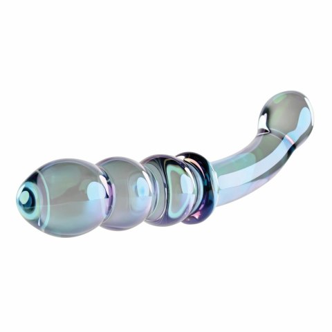 Evolved Shiny Wand Galaxy - szklany masażer anatomiczny, opalizujący