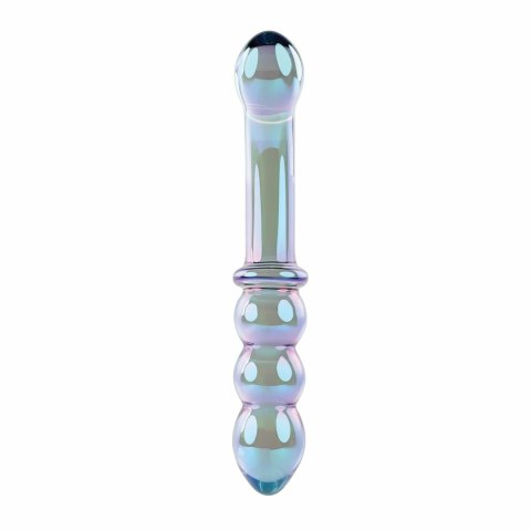 Evolved Shiny Wand Galaxy - szklany masażer anatomiczny, opalizujący