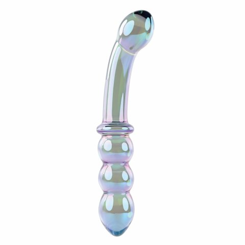 Evolved Shiny Wand Galaxy - szklany masażer anatomiczny, opalizujący