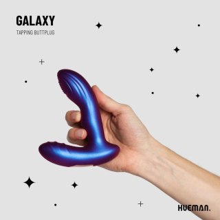 Hueman Tapping Plug silikonowy z funkcją stukania, 10 trybow, fioletowy