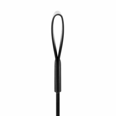 Luxe Whip Black - solidny bat z ekoskory 42,5 cm