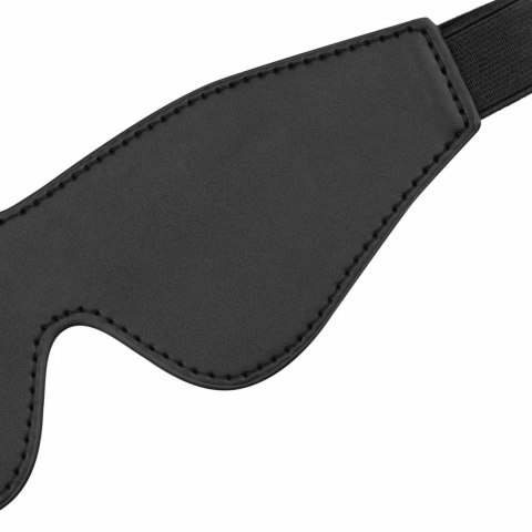 Ouch! Black Classic Mask - Opaska na Oczy z Ekoskory, Regulowana