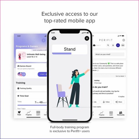 Perifit Care+ Dynamic Ćwiczenia Mięśni Kegla Bluetooth Lilac