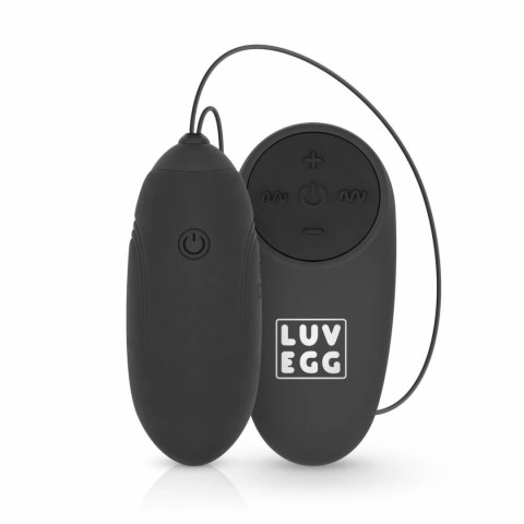 LUV EGG Black - Model zdalny, 10 trybow, silikon, ładowalny
