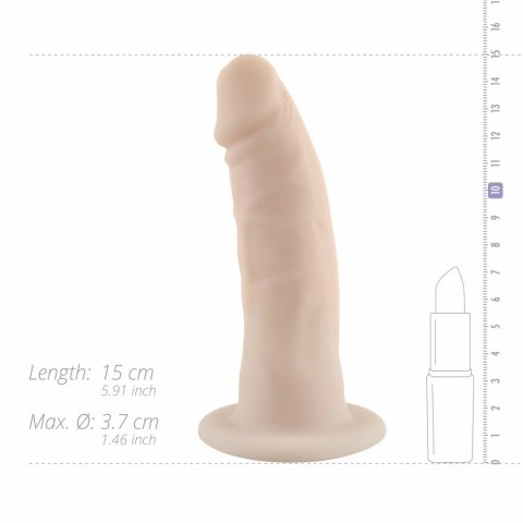 No-Parts Alex - Model silikonowy 15 cm z przyssawką, anatomiczny