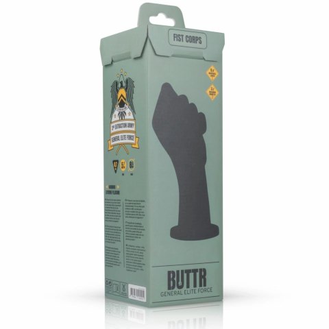 BUTTR FistCorps Model XL z przyssawką - anatomiczny kształt, czarny