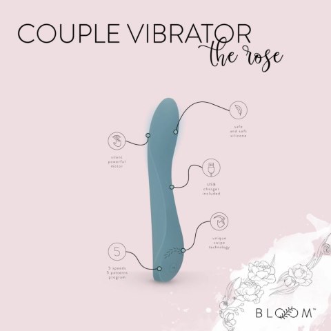 Bloom The Rose model punktowy USB silikonowy rożowy 5 trybow