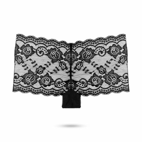 PantyRebel BoyShort z Wibracyjnym Systemem - Czarny, Rozmiar M/L