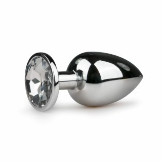 Diogol Aluminium Plug z Kryształem Silver Large 8,5 cm
