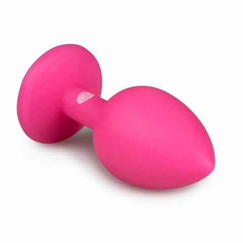 EasyToys Diamond Plug Small Rożowy silikonowy z kryształkiem