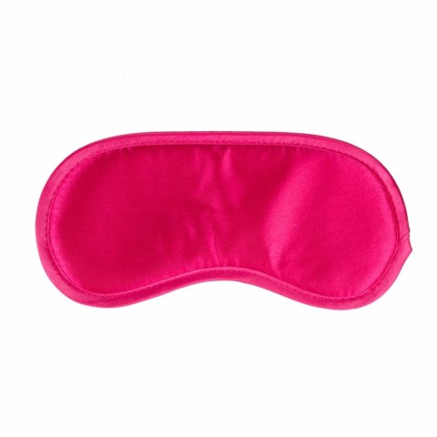EasyToys Satynowa Opaska na Oczy Rożowa - Delikatny Materiał, Uniwersalny Rozmiar