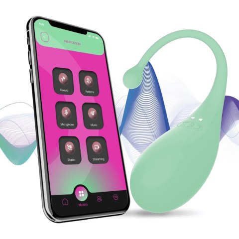 Adrien Lastic Palpitation Mint - Wibrujące Jajko Bluetooth, 18 cm