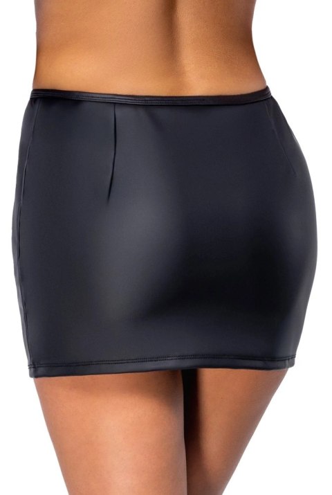 Cottelli PARTY Spodniczka Mini Czarna Zip z Dżetami, Rozmiar L
